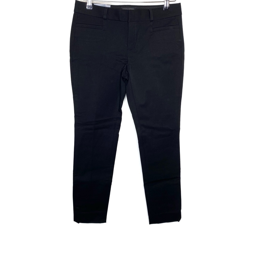 NWT Banana Republic Black Sloan Mid Rise Slim Ankle Pants Size 2